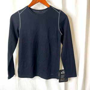 Nwt New Terramar Merino Wool Blend Woolskins Youth Shirt Sz L Large